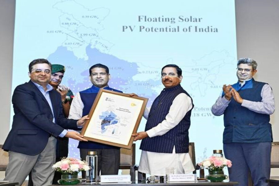 India’s floating solar potential estimated over 102 GWp